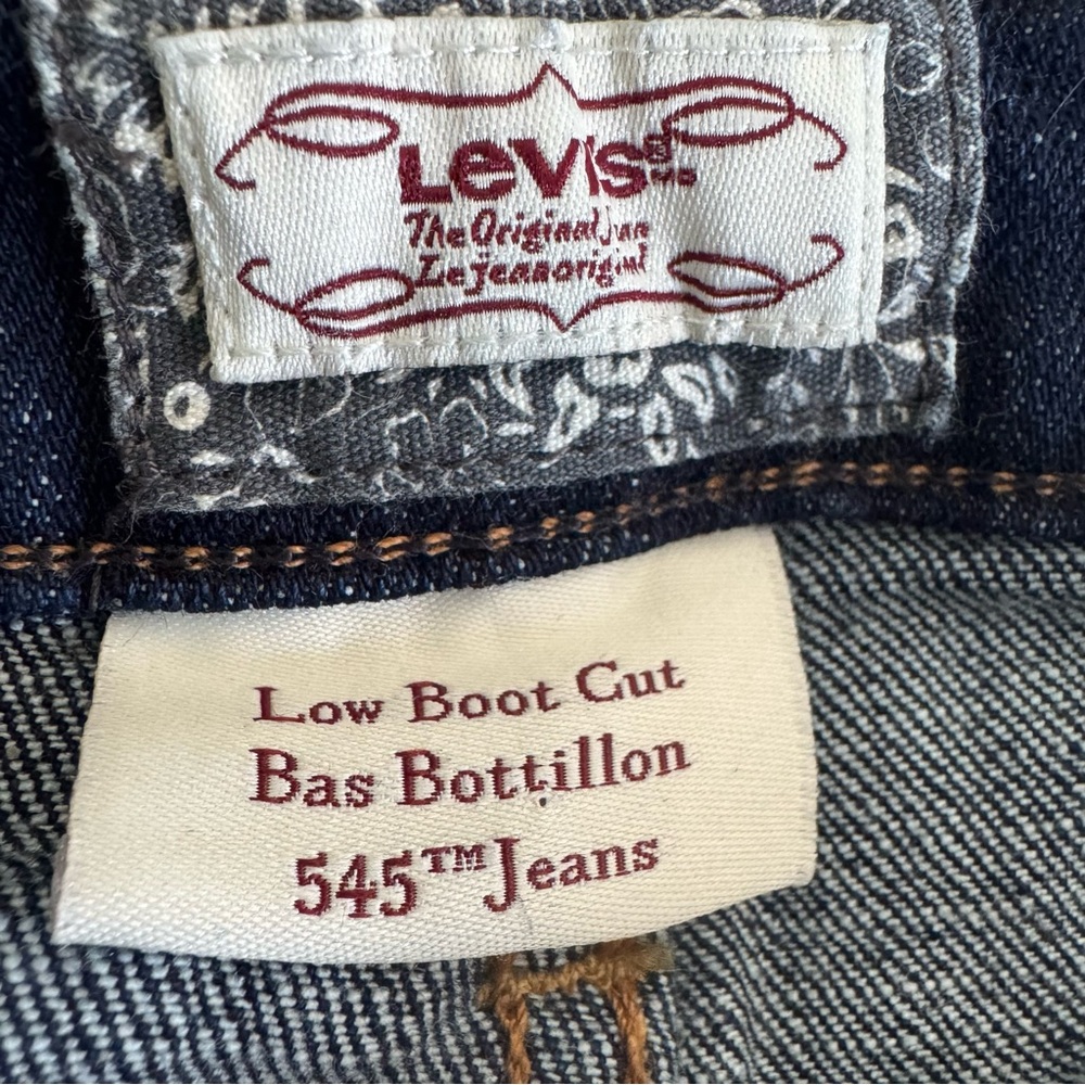 Levi’s 545 Women’s Low Bootcut Jeans 14x32 Dark Wash Stretch Denim Classic - Picture 4 of 6